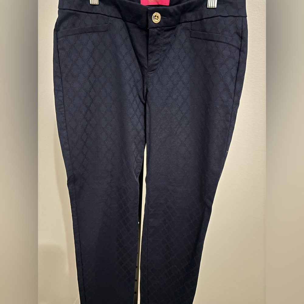 Lilly Pulitzer Navy Patterned Pants